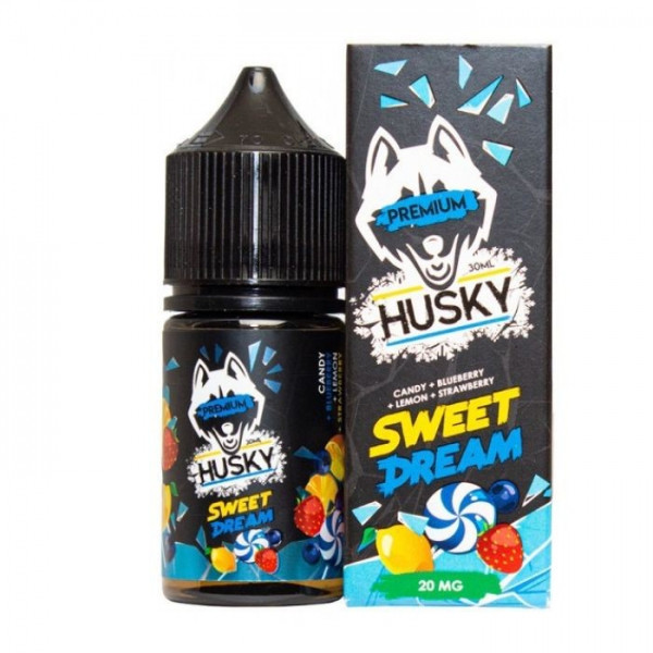 Жидкость Husky Premium Strong Ultra Salt - Sweet Dream (Конфета, Черника, Лимон, Клубника, Лёд) 30 мл (20 Ultra)