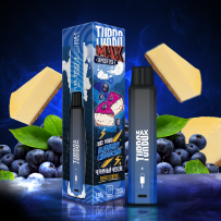 Одноразовая электронная сигарета Turbo Max - Blueberry Cheesecake