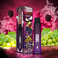 Одноразовая электронная сигарета Turbo Max - Cherry White Grape Blue Raspberry