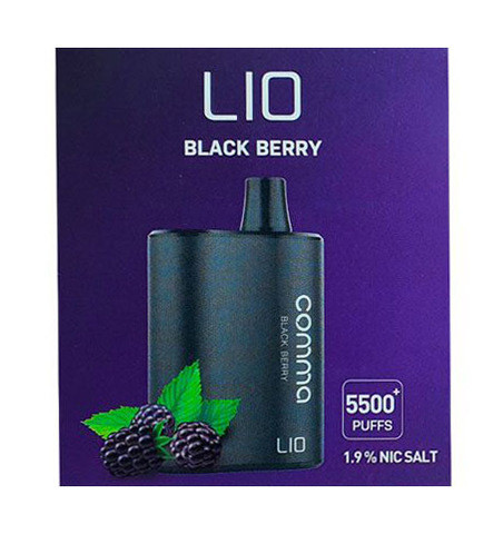 Одноразовая электронная сигарета LIO Comma 5500 - Black Berry (Ежевика)