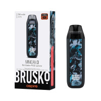 Устройство Brusko Minican 3 (Чёрно-бирюзовый флюид)
