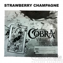 Бестабачная смесь Cobra Virgin - Strawberry Champagne (Клубничное шампанское) 50 гр