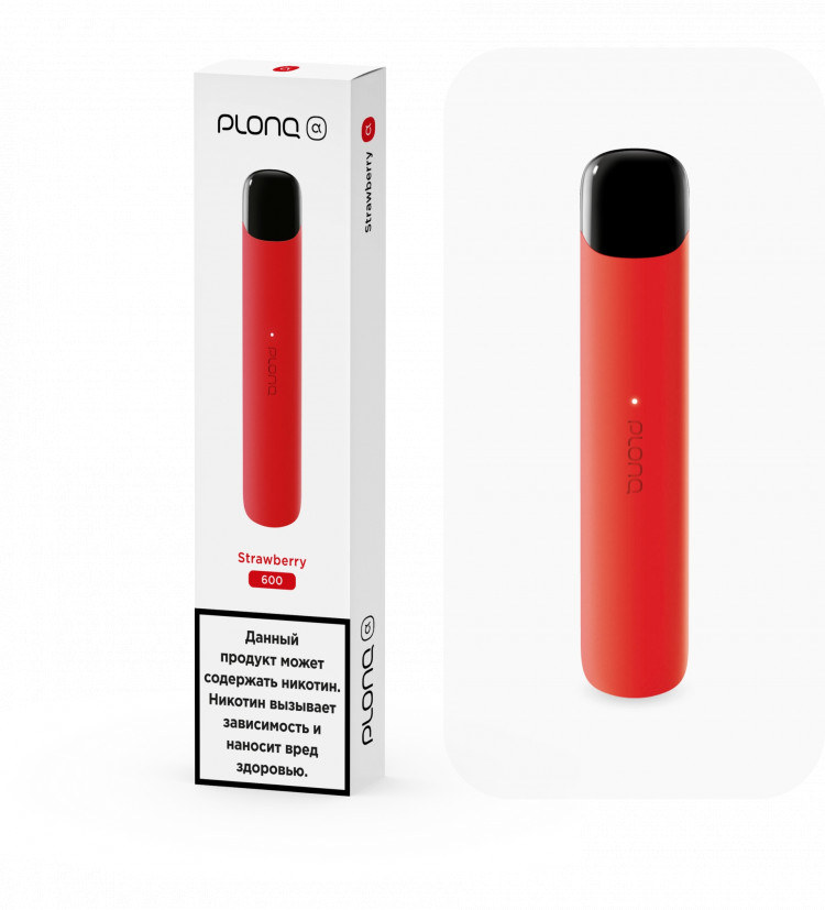 Одноразовая электронная сигарета Plonq Alpha 600 - Клубника