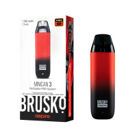 Устройство Brusko Minican 3 (Чёрно-красный градиент)