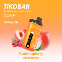 (М) Одноразовая электронная сигарета Tikobar 10000 - Peach Raspberry (Персик Малина)