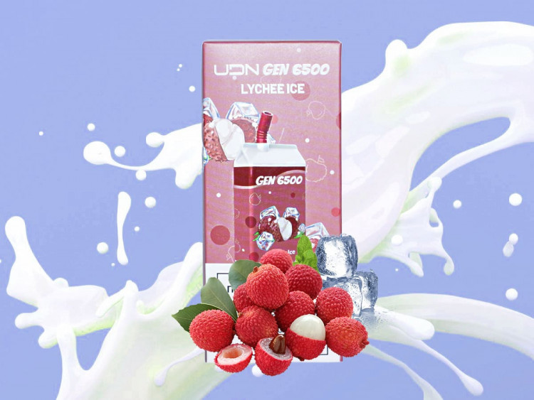 Одноразовая электронная сигарета UDN GEN 6500 - Lychee Ice (Ледяной личи)