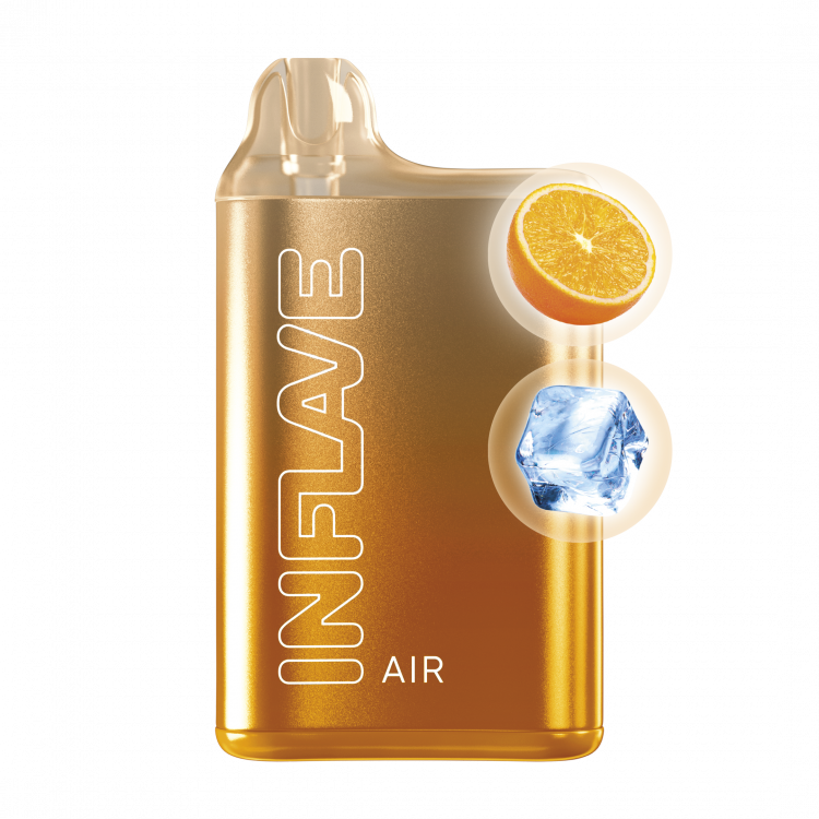 (М) Одноразовая электронная сигарета Inflave Air 6000 - Холодный апельсин