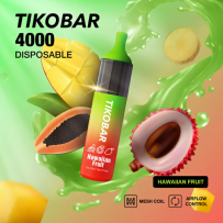 Одноразовая электронная сигарета Tikobar 4000 - Hawaiian Fruits (Папайя Личи Манго)