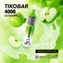 Одноразовая электронная сигарета Tikobar 4000 - Green Apple Ice (Зеленое Яблоко Лед)
