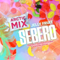 Табак Sebero Arctic Mix - Jelly Fruit (Грейпфрут, Бабл гам, Клубника, Апельсин, Арктик) 30 гр