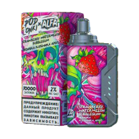 Одноразовая электронная сигарета Podonki X Alfa Vape (10000) - Strawberry watermelon bubblegum