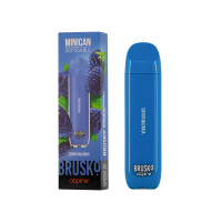 Одноразовая электронная сигарета BRUSKO Minican (1500) - Голубая Малина