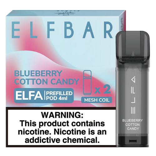 Картридж Elf Bar Elfa - Черничная сахарная вата (20 мг) (1 шт)