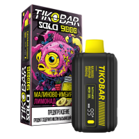 (М) Одноразовая электронная сигарета Tikobar 9000 - Малиново-имбирный лимонад