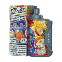 Одноразовая электронная сигарета Podonki X Alfa Vape (10000) - Strawberry banana