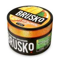 Бестабачная смесь BRUSKO Strong - Манго, Апельсин, Мята 50 гр