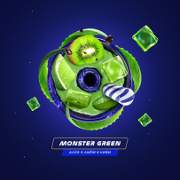 Паста для кальяна Space Smoke Light Mix - Monster Green (Алоэ, Лайм, Киви) 30