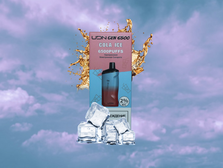 Одноразовая электронная сигарета UDN GEN 6500 - Cola ice (Кола лед)